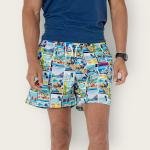 Blu Original "Island Escape" Multiview Postcard Print Swim Shorts