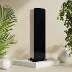 كيوب أروما موزع عطر برج تصميم رفيع باللون الأسود موزع رائحة عصري بتقنية الموجات فوق الصوتية