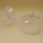 Pedestal Cake Stand With Dome Cover