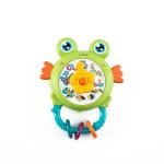 Musical Frog Rattle Toy with Clock Design