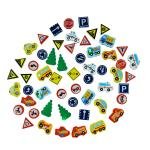 لعبة مكعبات التوصيل الخشبية - حركة المرور