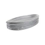 6-Piece Glass Serving Plate (Textured Edges)