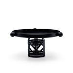Elegant Metal Cake Stand with Decorative Spherical Side Ball Handles