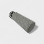 Elegant Glass Water Bottle with Grey Neoprene Sleeve & Steel Cap