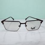 Deep Mocha Semi-Matte Angular Rectangular Eyeglasses