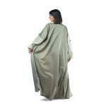Graceful Button Embellished Sand Flow Abaya