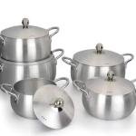 Miralux Aluminium Casserole Cookware Set 10 in 1