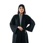 عباية كلاسيكية مفتوحة الأمام بأكمام واسعة