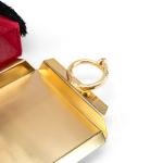 صينية فاخرة للحلويات الهندية بمقبض مسمار على طراز كارتييه، غطاء قماش قطني