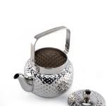 Elegant Stainless Steel Hammered Textured Teapot