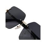 Rider - Rimless Square UV400 Sunglasses