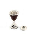 Luxury Wooden Bakhoor Burner with a Silver Stand