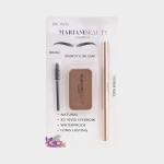 قلم تحديد الحواجب مزدوج الطرف مع فرشاة