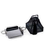 صينية فاخرة للحلويات الهندية بمقبض مسمار على طراز كارتييه، غطاء قماش قطني