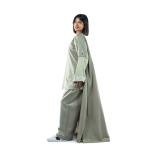 Graceful Button Embellished Sand Flow Abaya