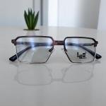 Deep Mocha Semi-Matte Angular Rectangular Eyeglasses