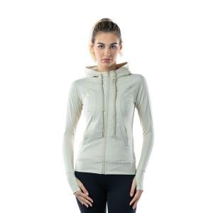 جاكت بغطاء للرأس وسحاب مع فتحات للإبهام