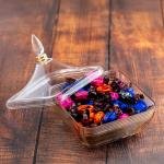 Luxarious Glass Jar with Lid - Gold Accents 