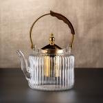 Transparent Thermal kettle with steel filter 