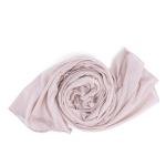 Cotton and Chiffon Scarf with Fine Stitch Edges - Dark Cream