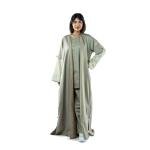 Graceful Button Embellished Sand Flow Abaya