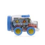 School Bus Shape Containing Clay