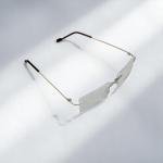 نظارة بدون إطار مصنوعة من التيتانيوم فائق الخفة مع جسر ذهبي