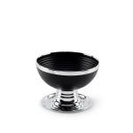 Luxury Black & Silver Pedestal Bowl