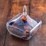 Luxurious Glass Candy Jar with Lid 