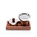 Stainless Steel Incense Burner and Storage Bowl Set