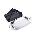 صينية فاخرة للحلويات الهندية بمقبض مسمار على طراز كارتييه، غطاء قماش قطني