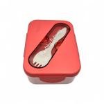 Minimalist Bento Lunch Box with Spork