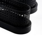 Elegant Oval Shaped Metal Storage Baskets Set of 2