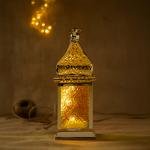 Ramadan lantern with colorful battery