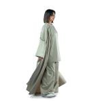 Graceful Button Embellished Sand Flow Abaya