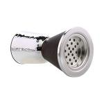 An incense burner made of silver with a strainer