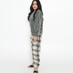 Green Japanese soft fleece pajama set