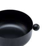 وعاء زخرفي مودرن بمقابض كروية وقاعدة عمودية