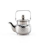 Elegant Stainless Steel Hammered Textured Teapot