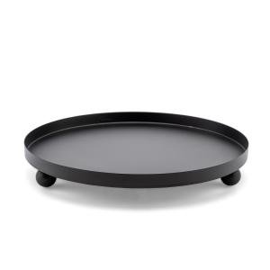 Round Metal Tray with Ball Feet