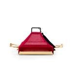 Luxury Serving Tray with Fabric Cover & Cartier Handles