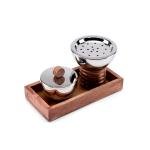 Stainless Steel Incense Burner and Storage Bowl Set