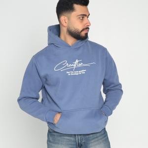 هودي ببطانة فرو وطبعة جرافيك