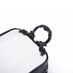 صينية تقديم الحلوى المصنوعة من البورسلين بمقابض