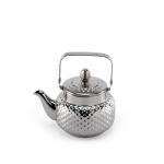 Elegant Stainless Steel Hammered Textured Teapot