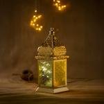 Ramadan lantern with colorful battery