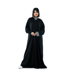 مينيمالست عباية أنيقة بأكمام مخططة