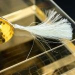 luxurious serving tray with a golden dome-shaped cover with a ring handle