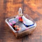 Luxarious Glass Jar with Lid - Gold Accents 