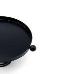 Elegant Metal Cake Stand with Decorative Spherical Side Ball Handles